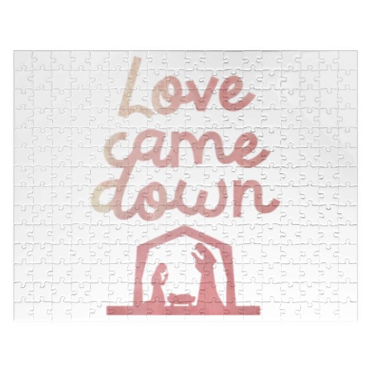 Love Came Down Christian Jesus Christmas Spirit Jigsaw Puzzles