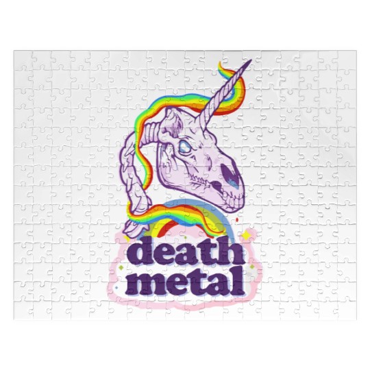 Death Metal Unicorn Jigsaw Puzzles