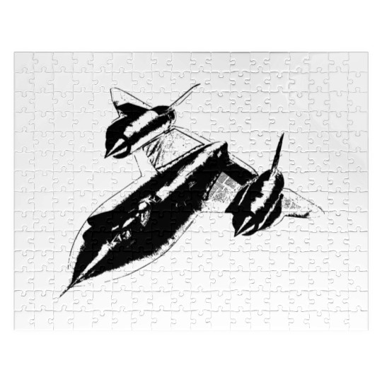 Airplane SR-71 Blackbird black Jigsaw Puzzles