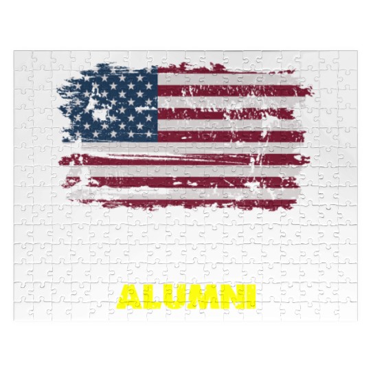 DD-214 Us Armed Forces Alumni American Flag Jigsaw Puzzles