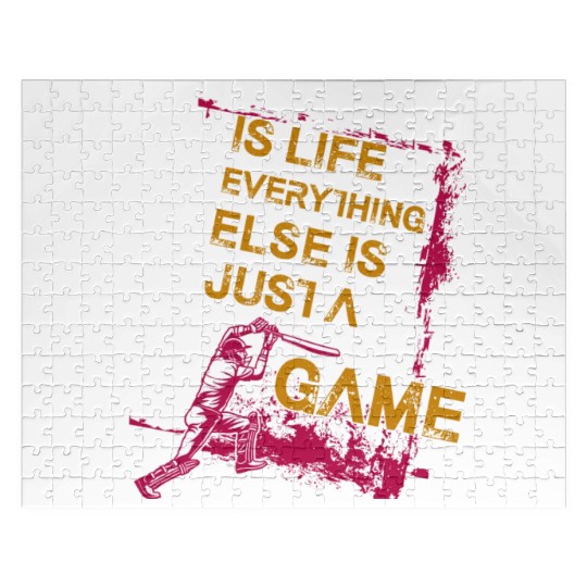 Cricket Is Life Everything Else Is Just A Game Jigsaw Puzzles