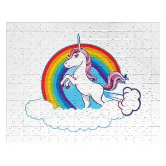 Rainbow Unicorn Love Jigsaw Puzzles