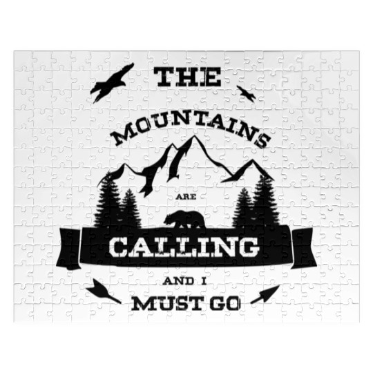The Mountains are Calling and i must go - Wildlife Jigsaw Puzzles