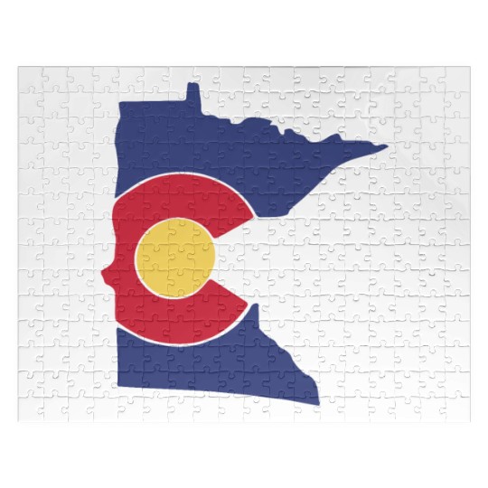 Colorado Flag Minnesota State minnesota grandpa Jigsaw Puzzles