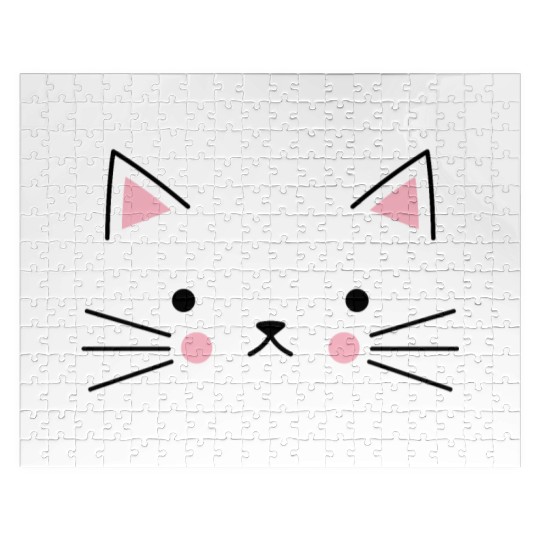 Cat Face Meow Jigsaw Puzzles