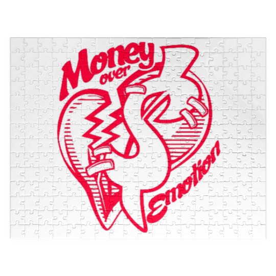 Money Over Emotion Jigsaw Puzzles