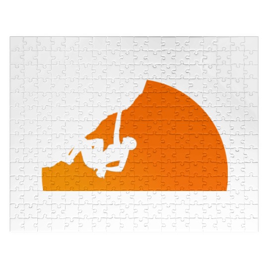 Climbing Sun - Climbing, Bouldering, Mountains, Gi Jigsaw Puzzles