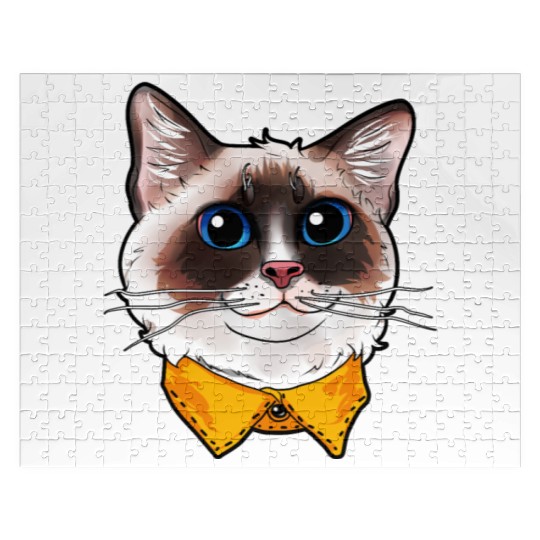 Ragdoll Cat Face Cats funny cute sweet Kitty gift Jigsaw Puzzles