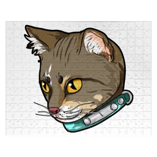 Brazilian Shorthair Cat Face Love Sweet cool funny Jigsaw Puzzles