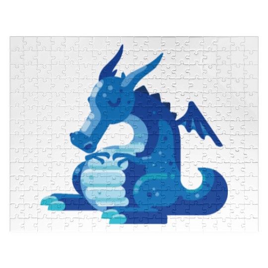 Dragon Wyvern Frost Ice Crystal Winter Fat Gift Jigsaw Puzzles