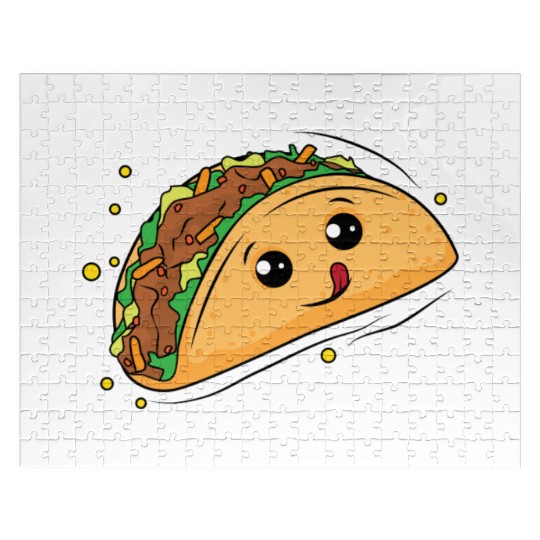 Delicious Taco Cartoon Jigsaw Puzzles