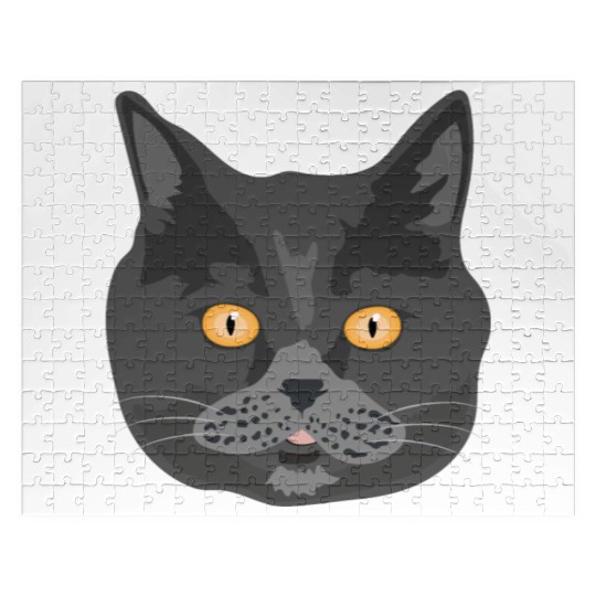 Cat British Shorthair Cat Face - Gift Idea Jigsaw Puzzles