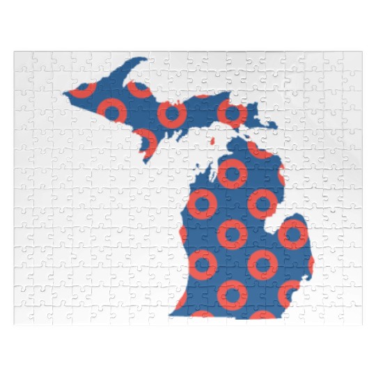 Phish Fishman Donut Michigan Phanart Jigsaw Puzzles