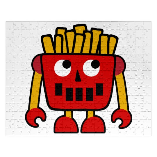 Burger Pizza French Fries Donut Robot Jigsaw Puzzles