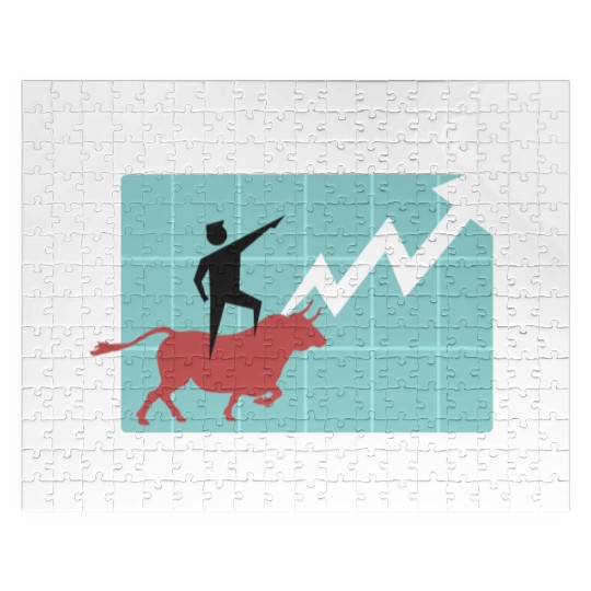 Bull market bear market trading stock gift money Jigsaw Puzzles