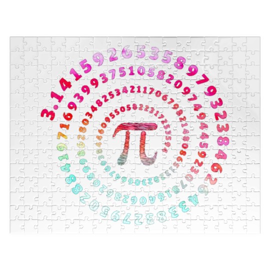 Pi Spiral Novelty Jigsaw Puzzles for Pi Day