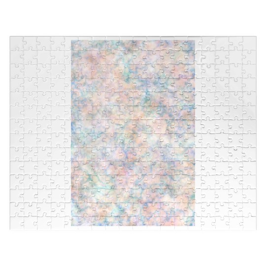 Multicolor Pastel Rainbow Marble Pattern Jigsaw Puzzles