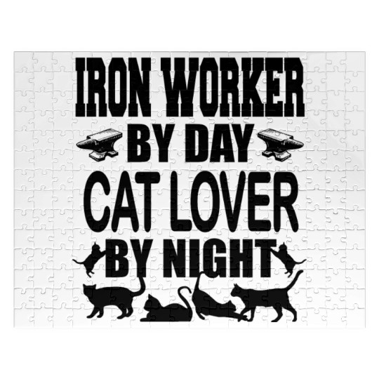 Iron Worker Cats t Funky Jokes Jigsaw Puzzles