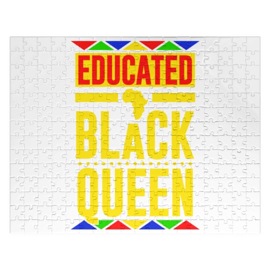 Educated Black Queen Jigsaw Puzzles