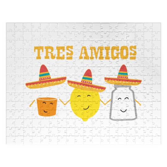 Tequila and friends, salt and lemon makes it Jigsaw Puzzles