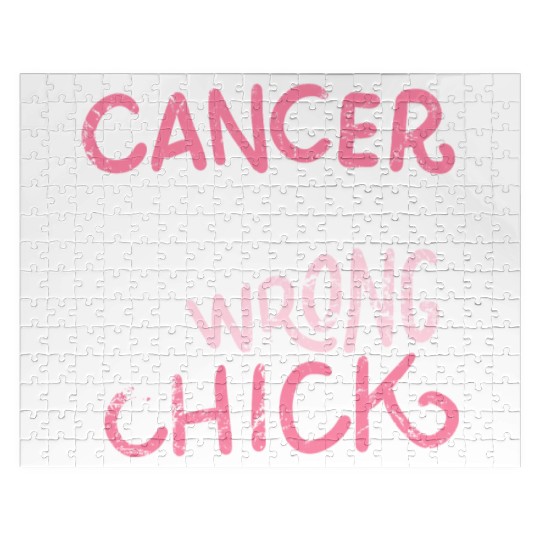 Cancer messed with the wrong chick cancer survivor Jigsaw Puzzles