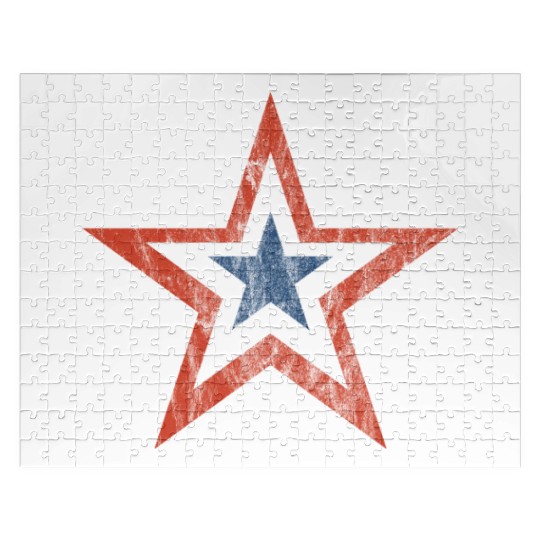 4th july Stars and Stripes Star vintage Jigsaw Puzzles