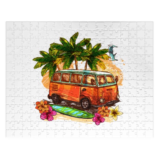 beach car Jigsaw Puzzles