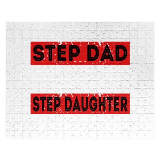 Funny Step Dad Jigsaw Puzzles Fathers Day Gift Step Daughte