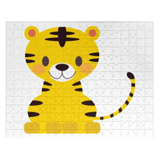 Kids Girls Boys Tiger Cat Cartoon Jigsaw Puzzles