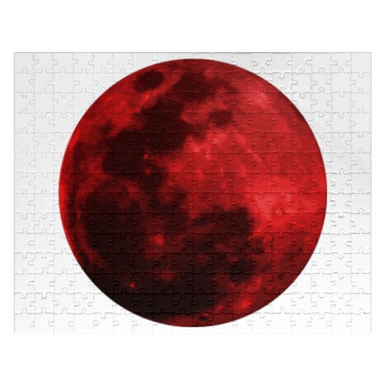 Blood Moon - Space - Graphic Realistic Jigsaw Puzzles