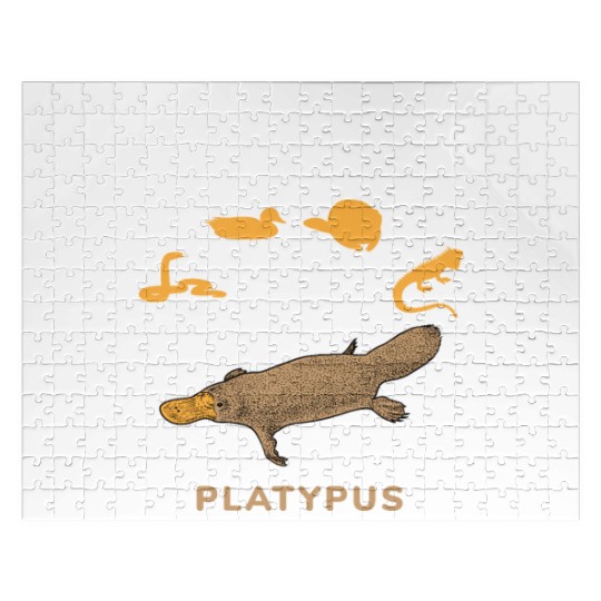 Power Combined Platypus Platypus Platypus Mammal Jigsaw Puzzles
