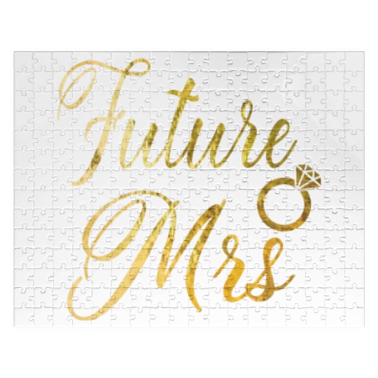 Women's Future Mrs Jigsaw Puzzles Gift for Soon to be Bride