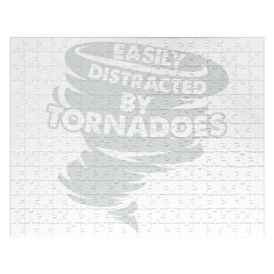 Distracted by Tornadoes Tornado Weather Chaser Jigsaw Puzzles