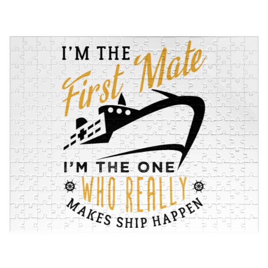 First Mate Cruise Ship Funny Cruising Humor Jigsaw Puzzles