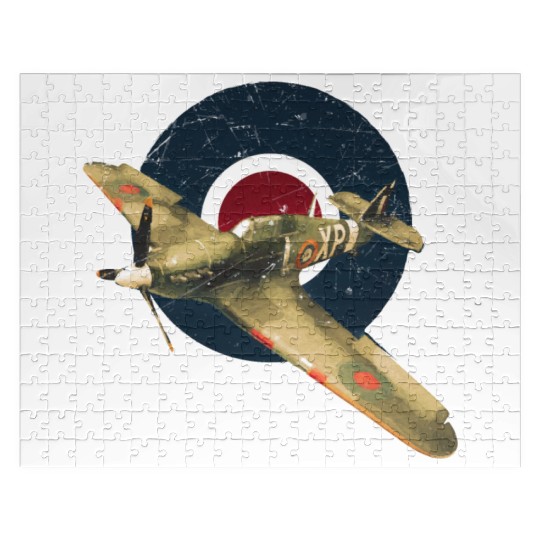 Hawker Hurricane RAF WW2 Fighter Plane Jigsaw Puzzles