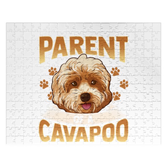 Cavapoo Dog Cavoodle Dogs Poodle Cute Puppy Gift Jigsaw Puzzles