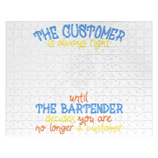 Funny Bartender Jigsaw Puzzles