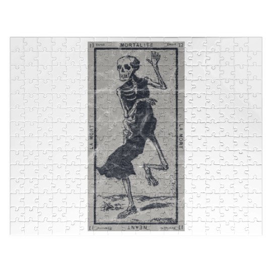 Occult The Death Tarot Card La Mort XIII Vintage Jigsaw Puzzles