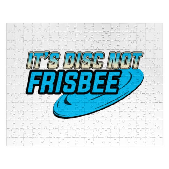 It's a Disc not Frisbee Disc Golf Ultimate Frisbee Jigsaw Puzzles