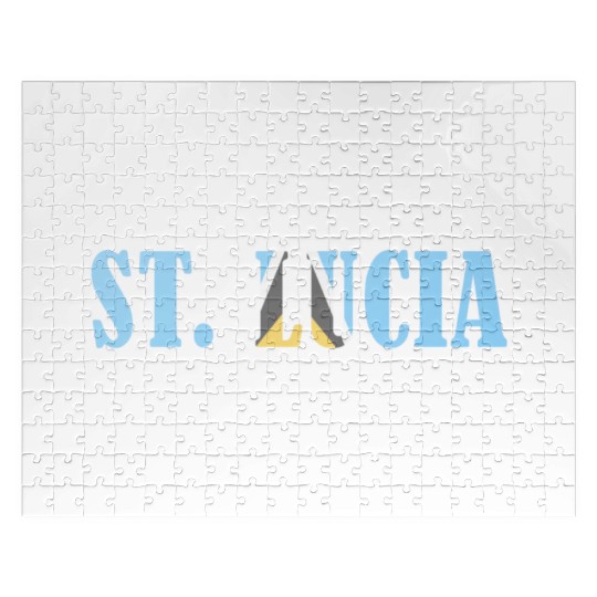 St Lucia flag Jigsaw Puzzles