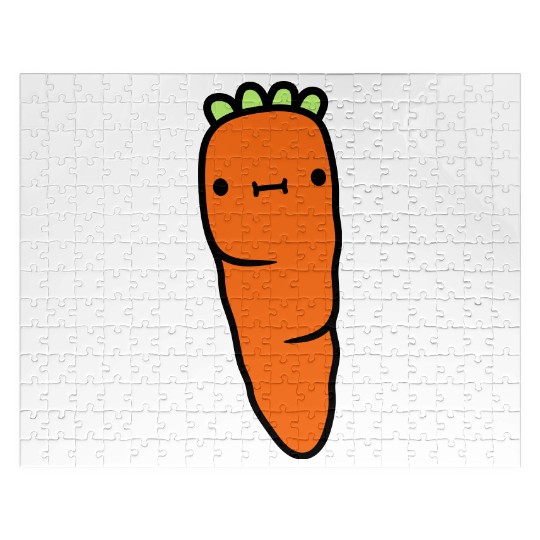 carrot with face carrot Jigsaw Puzzles