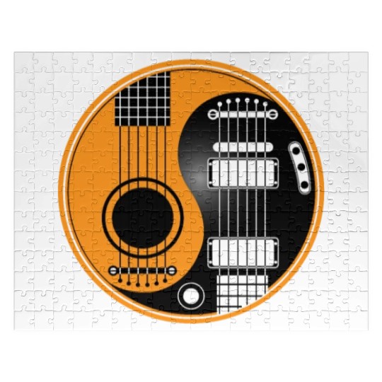 Guitar Ying Yang Jigsaw Puzzles