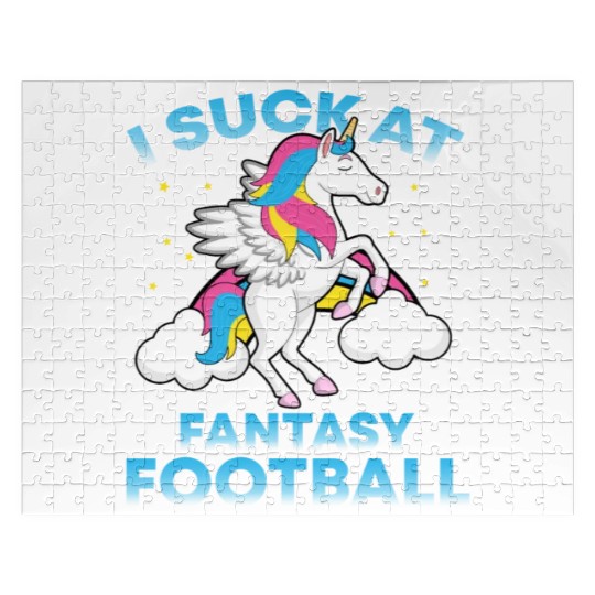 I Suck At Fantasy Football Funny Football Lover Jigsaw Puzzles