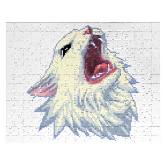 8 bit Screamin Thurston the Cat meme 2 Jigsaw Puzzles