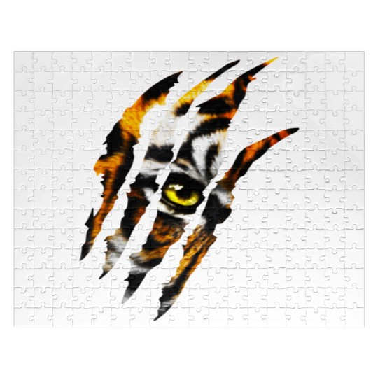 eye of the tiger claw Jigsaw Puzzles