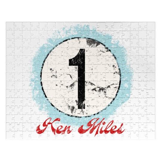 Ken Miles Rugged Number Jigsaw Puzzles