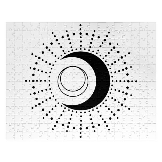 Sun and Moon Crescent Moon Jigsaw Puzzles