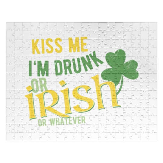 Kiss me I'm drunk Jigsaw Puzzles
