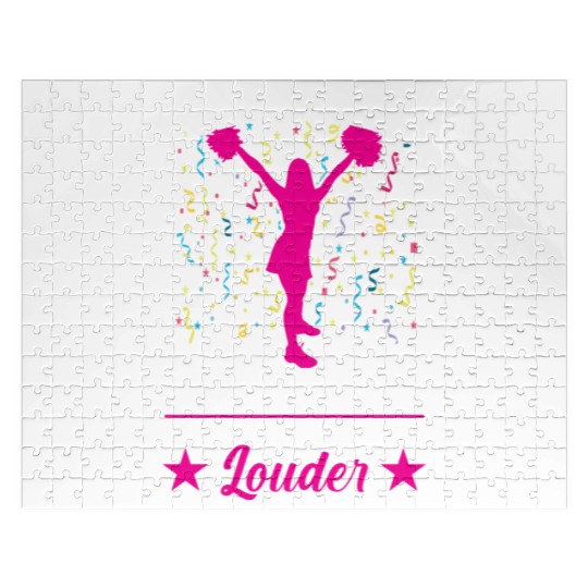 Cheerleading Aunt Family Support Girl Cheerleader Jigsaw Puzzles