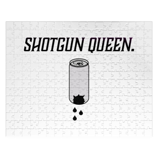 Shotgun Queen Open Brew Comedy Clothing Jigsaw Puzzles